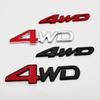 AAXH1 4WD Logo 3D Metal Sticker For Prius I20 I40 Tucson Compass Renegade Patriot Wrangler Car Wing Fender Rear Trunk Badge Emblem