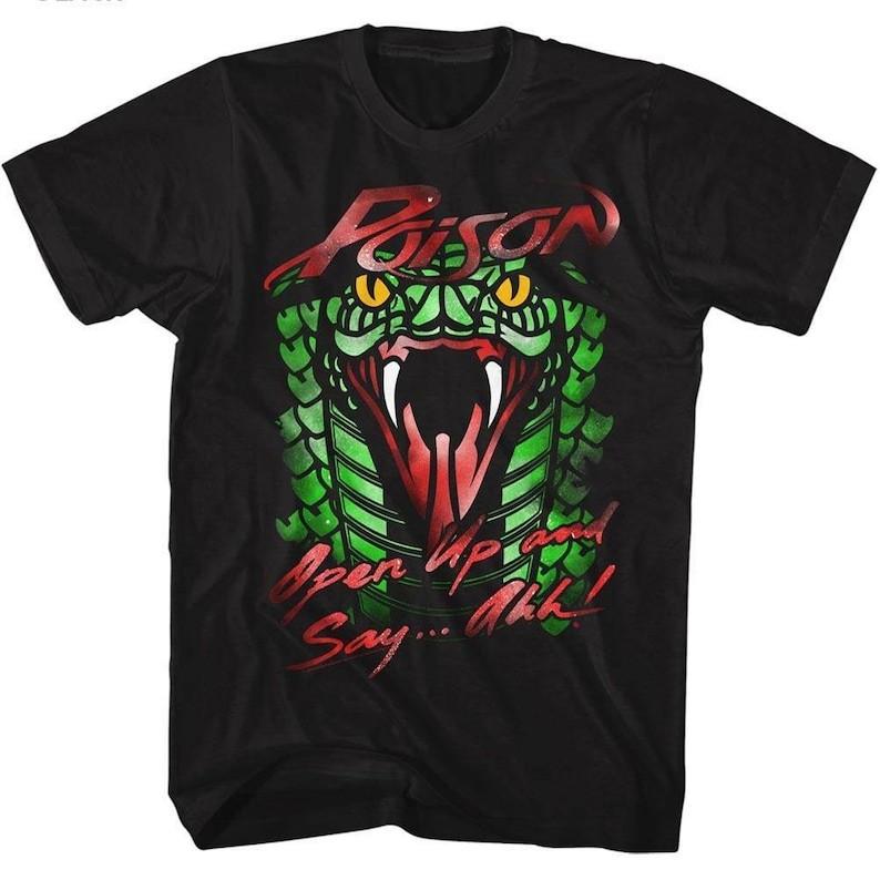 Poison Snake Black Adult T-Shirt S разноцветный