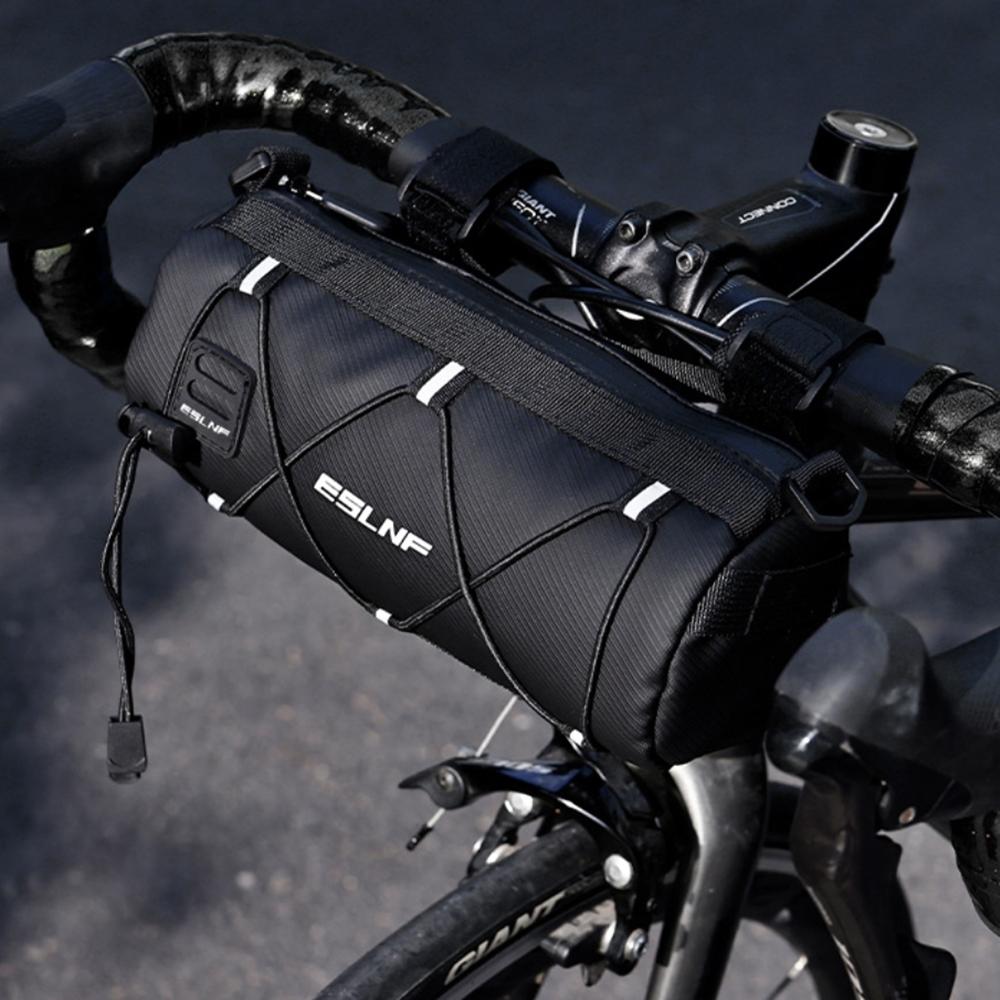 Waterproof Road Bicycle Handlebar Bag Multifunctional MTB Front Tube Bag Portable Frame Pannier Outdoor Shoulder Bag