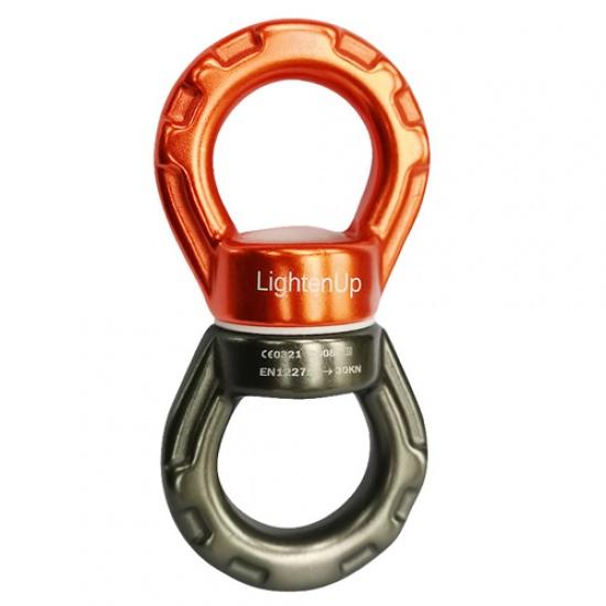 1 Stück Schaukelwirbel, 30 kN Sicherheitsdrehvorrichtung, Schaukelspinner, Karabinerwirbel, Kletterseilwirbel für Schaukel, 5 Modelle