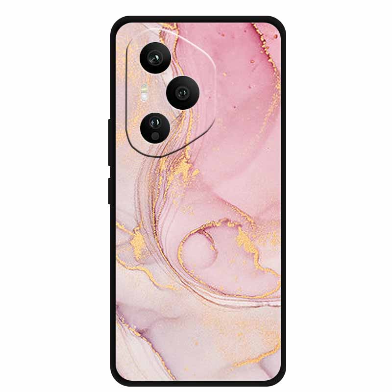 For Honor 400 Pro 5G Case Honor 400 5G Marble Painted Silicone Back Cover Cases for Honor 400 Pro/ 400 TPU Black Case 400 Pro 5G