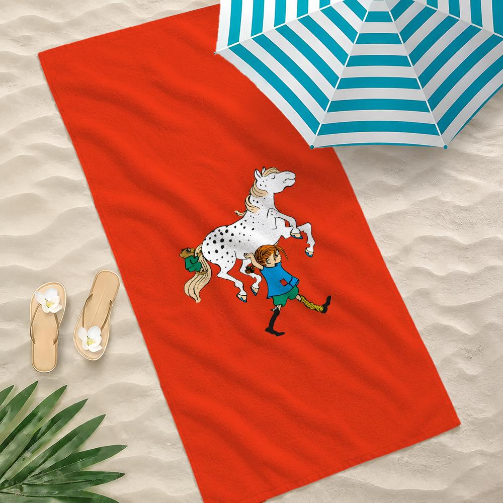 Book Pippi Longstocking Towel Towel Beach Towel Oversized Quick Dry Towel Absorbent Soft Swim BeachTowels for Men Women