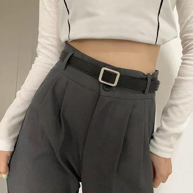 Star Black Trendy Womens Belt Elegant Pu Design Perfect For Outfits Summer