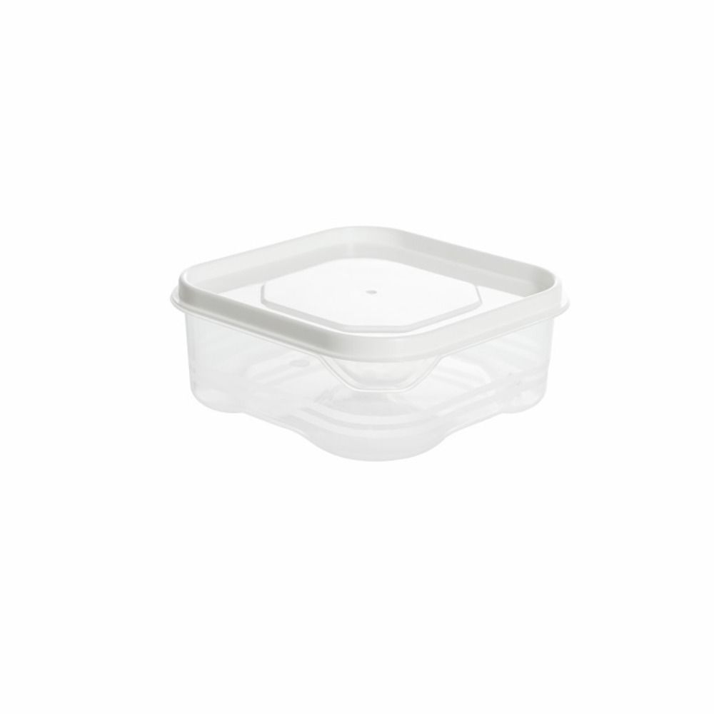 Simple Plastic Fresh-keeping Box Easy Seal Transparent Food Dispensers Box Microwavable Food Grade Fridge Organizer Kitchen