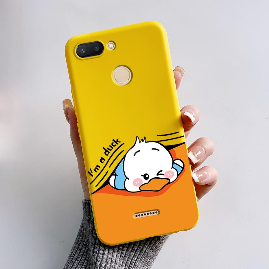 For Xiaomi Redmi 6 Case Redmi 6A Cute Cartoon Frog Back Cover Silicone Soft Phone Case For Xiaomi Redmi 6 6A Redmi6 Coque Bumper