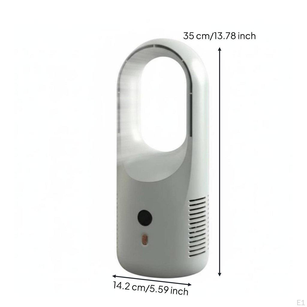 Bladeless Desk Fan Adjustable Speeds USB Powered EnergyStoring Portable Wind Distributor for