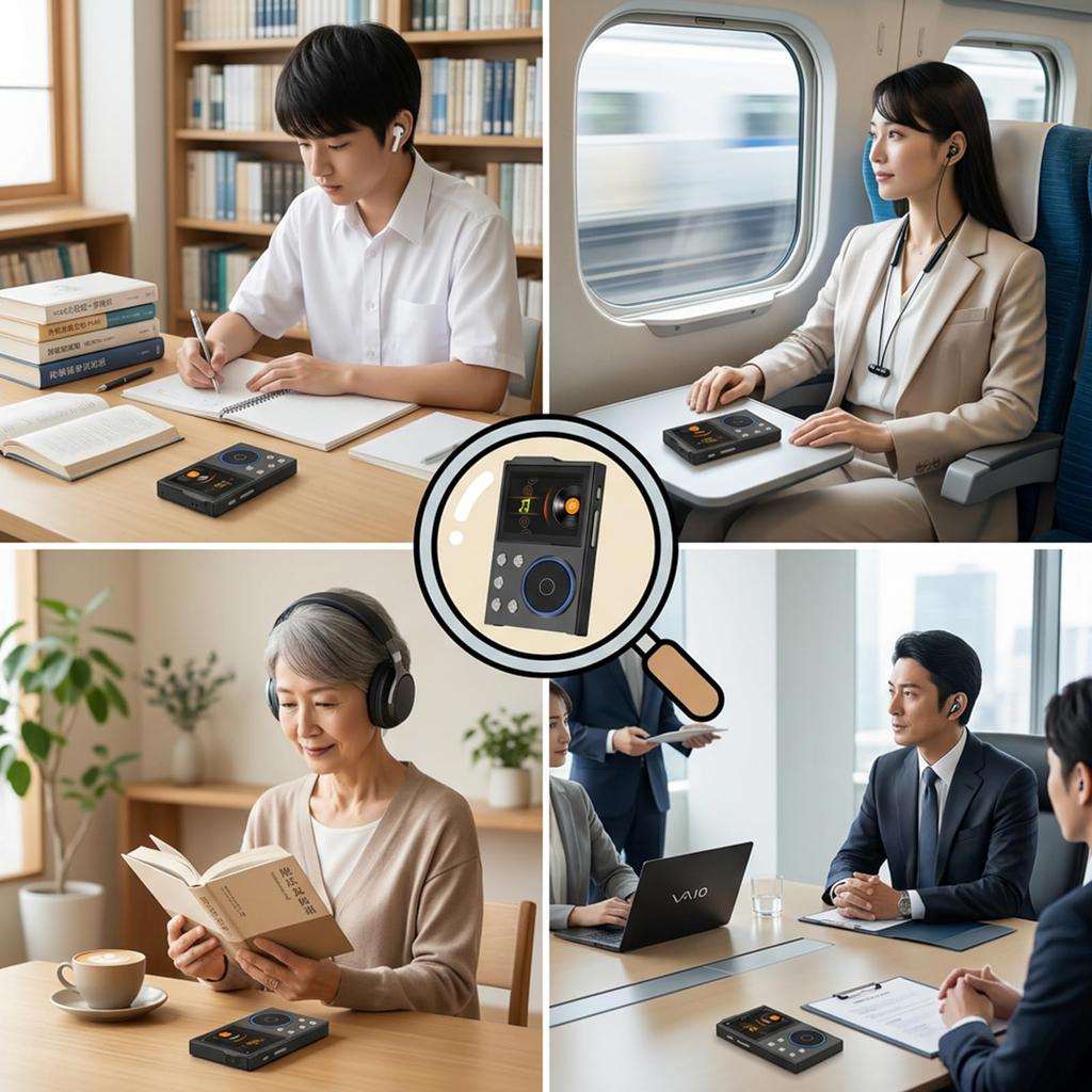 High-resolution audio compatible, HiFi lossless sound quality MP3 player, Bluetooth 5.4, 64GB large capacity (expandable up to 256GB), 2.4-inch TFT LC