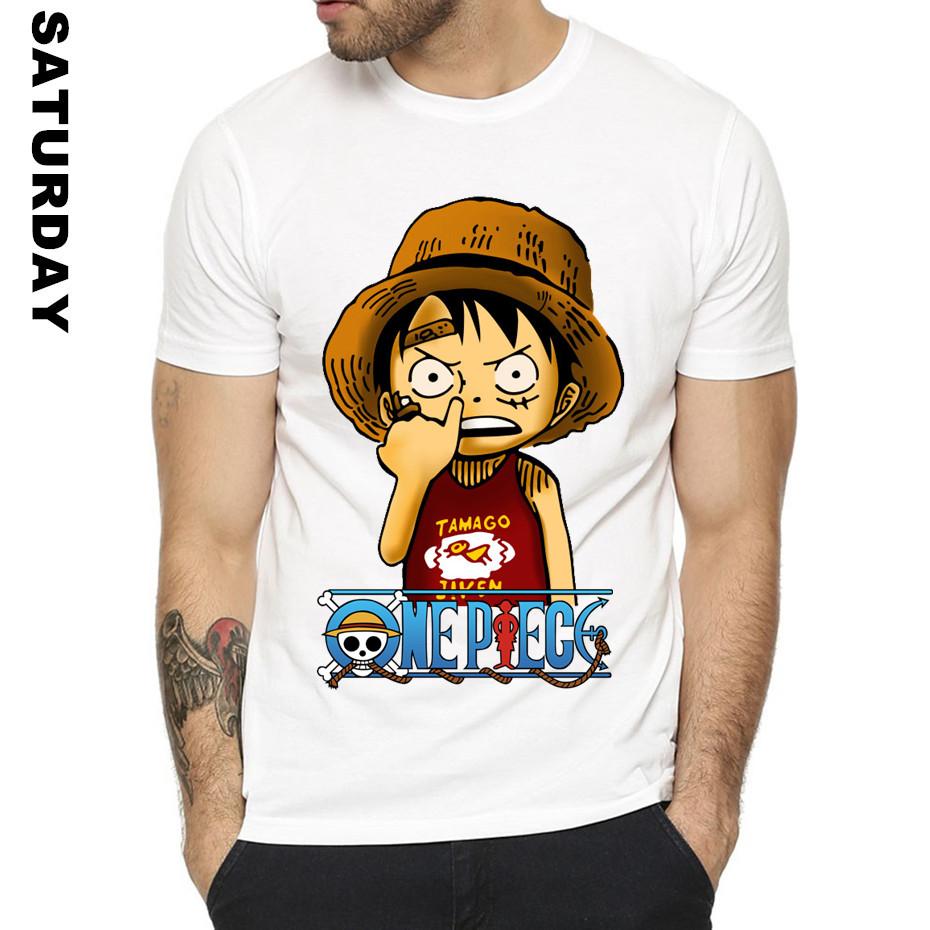 Anime Luffy One Piece Tee Shirt Zoro og Nami T-skjorte for menn og kvinner unisex
