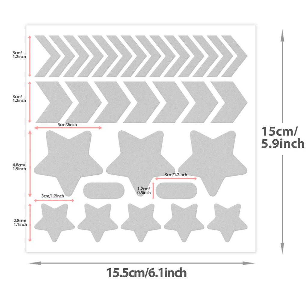 Elastic Reflective Heat Transfer Stickers, High Temperature Vinyl Hot Press Reflective Patches for Ironing On Clothes, Bags, Hats