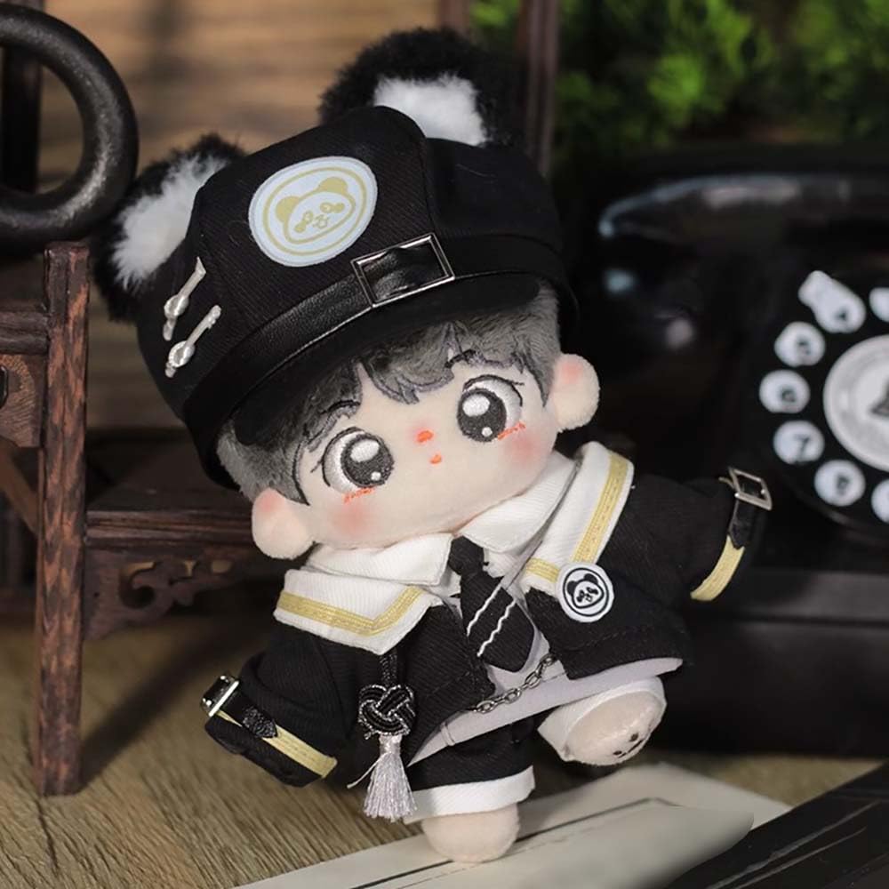 Niannyyhouse 10cm Stuffed Toy Clothes Hat Jacket Dress Shirt Pants Vest Tie Panda Suit Cotton Doll Costume Changeable