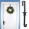 Christmas Wreath Hook Star Snowflake Christmas Tree Elements Metal Door Hanger Over The Door Hooks Hanger