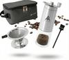 Enjoy an Authentic Cup of Coffee At Home or On the Go! AND MYSELF Manual Coffee Grinder with Stainless Steel Mesh Filter. No Paper Filters Required. I