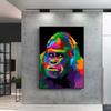 Poster e stampe di animali Pittura a olio Astratta Gorilla Pittura su tela Cane Immagini a parete per soggiorno Quadro Home Decor