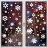 114Pcs/Set Christmas Snowflake Stickers Decoration Set, White Christmas Theme Stickers, Winter Snowflake Party Stickers