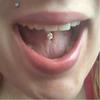 Donne strass lingua naso anello capezzolo orecchini gioielli piercing per il corpo