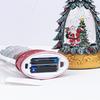 Christmas Snow Ball Lantern Lighted Santa And Christmas Tree Scene Glittering Water Snow Ball Decoration for Home Desktop Decor