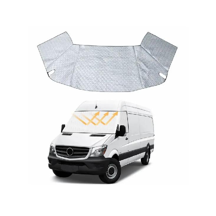 Windshield Cover For Mercedes-Benz Sprinter 2006-2018 / 2018-2025 VW Crafter, 600D Oxford Weatherproof Anti-Theft Snow Cover