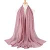 Women's Elegant Pleated Shawl Scarf, Lightweight Breathable Scarf with Beads, Versatile Sunscreen Shawl for Daily/Party
