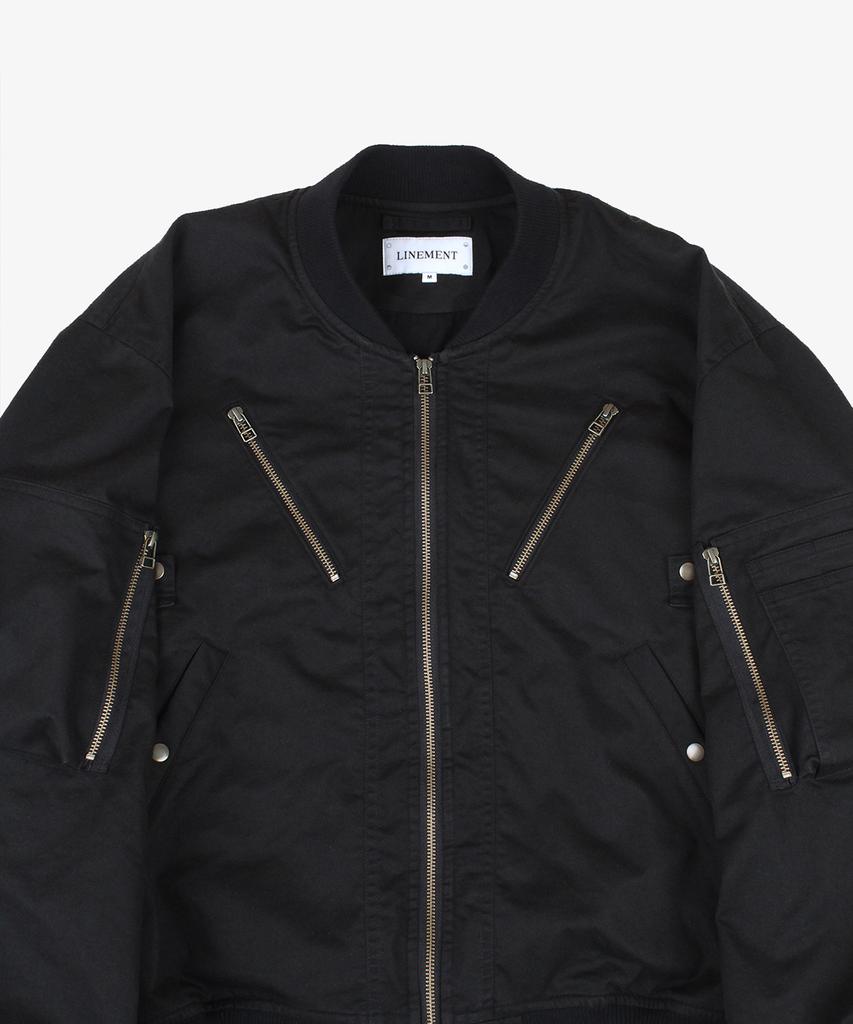 Linement Double Zip Ma-1 _ Black