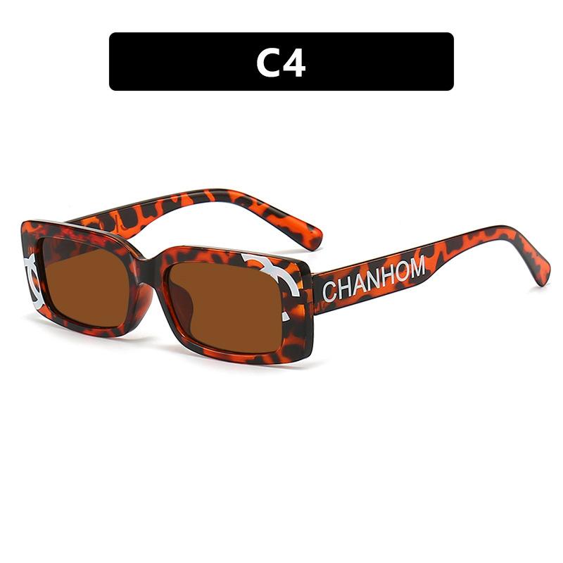 High Quality Printed letters small frame square sunglasses new retro sunglasses ladies Korean trend sunglasses fashion wear street shooting
