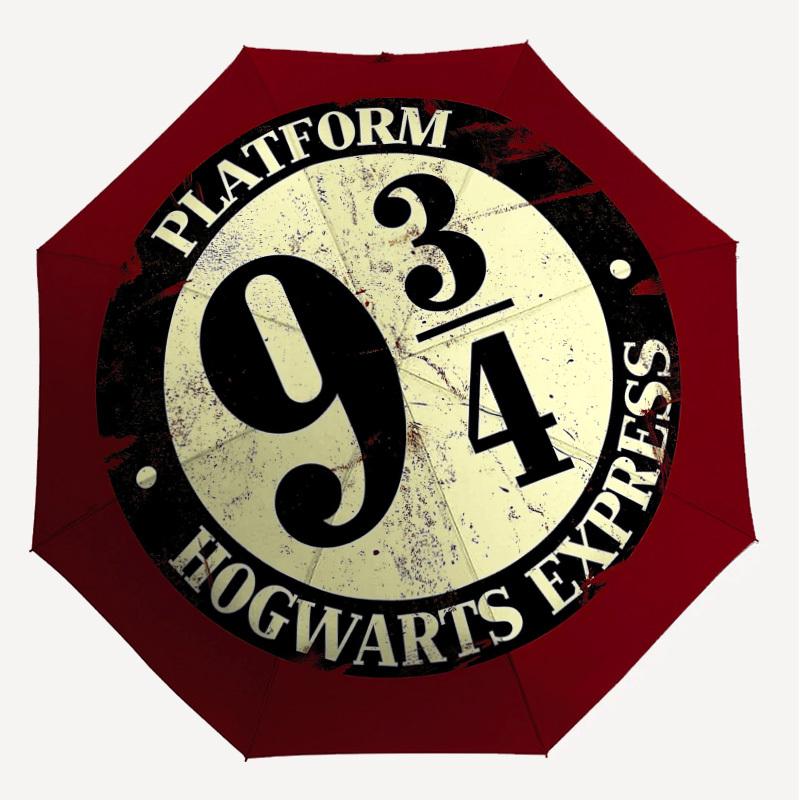 1PC Platform 9 3/4 Umbrella-8-Rib Reinforced, Automatic Open, Lightweight & Durable, Cute Fashion Accessory for Outdoor, D2628