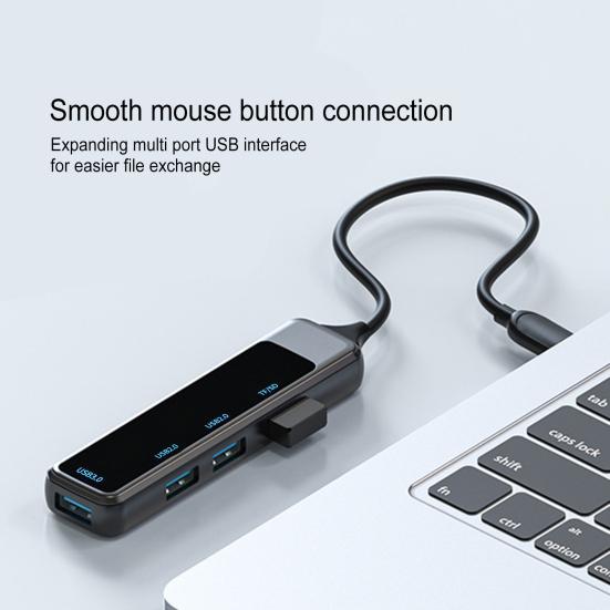 Portable USB Hub Adapter 5-in-1 High Speed Transmission Docking Station USB Type-C To USB TF/SD Adapter for Phone Laptop