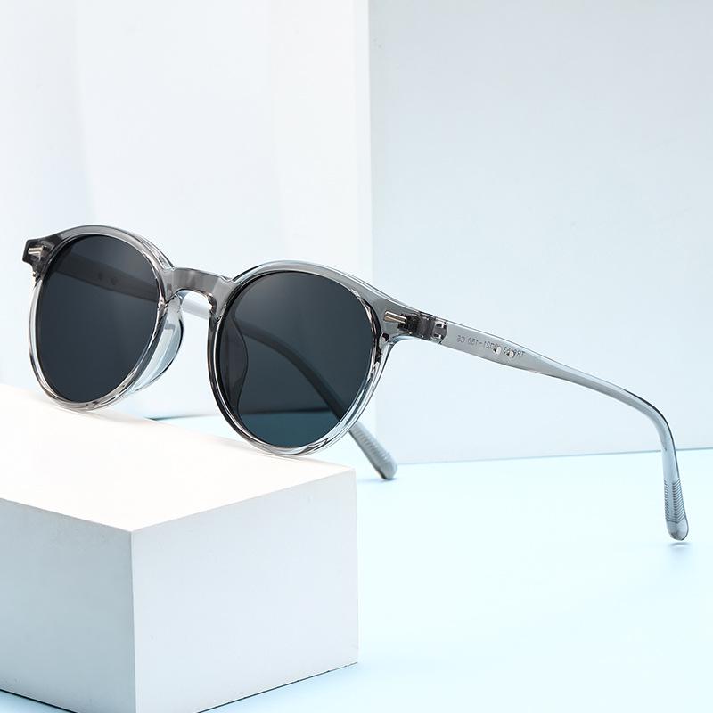 Unisex Small Round Celebrity Style Sunglasses with UV Protection for Outdoor Driving