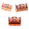 1/12 Candy Jars Dollhouse Food with Slices Pretend Play Display Holder Mini Storage Shelf