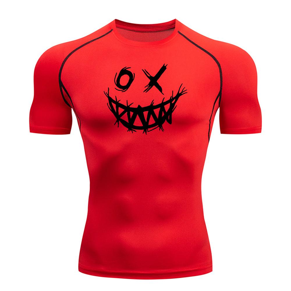 Men's Summer Casual Compression T-Shirts Perfect for Fitness Training High Elasticity Sweat Absorbing Tight Fit Comfortable and Breathable