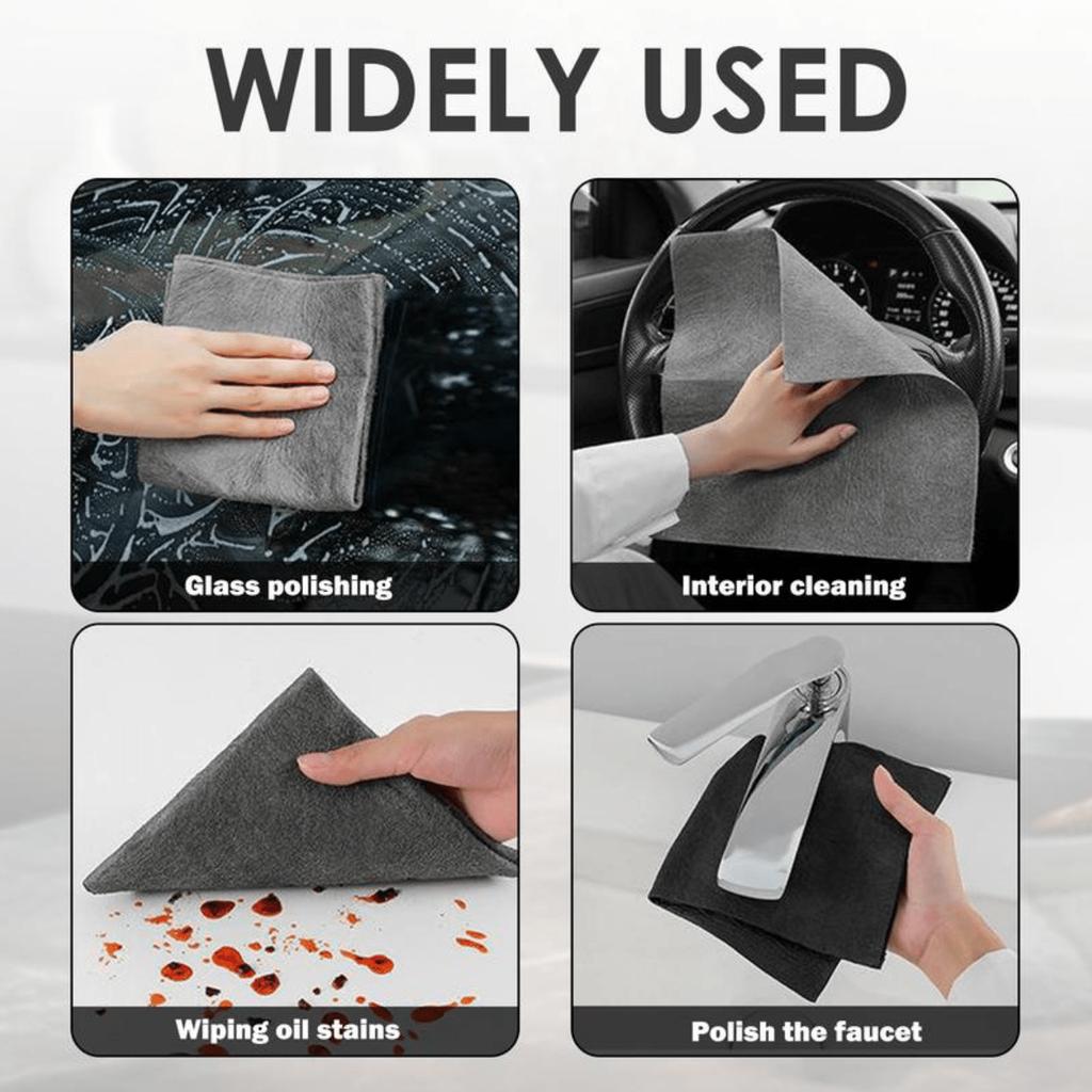Magic Cleaning Cloth, Reuseable Thickened Streak Free Magic Cleaning Wipes, Microfiber Cleaning Cloths for Windows Glass Car