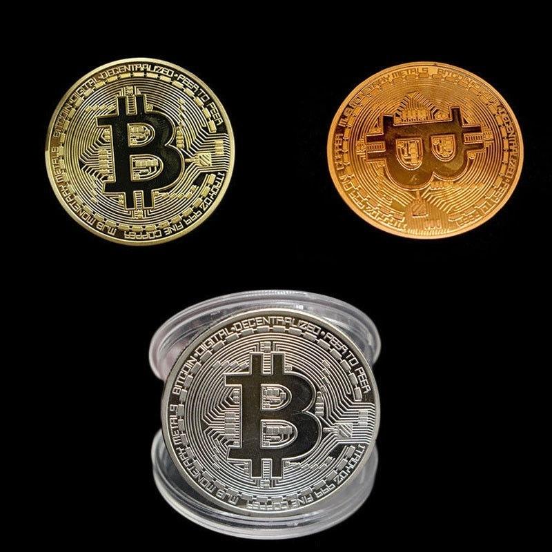 Buy 1 x Rare Collectible Golden Iron Bitcoin Commemorative 3 Colors ...