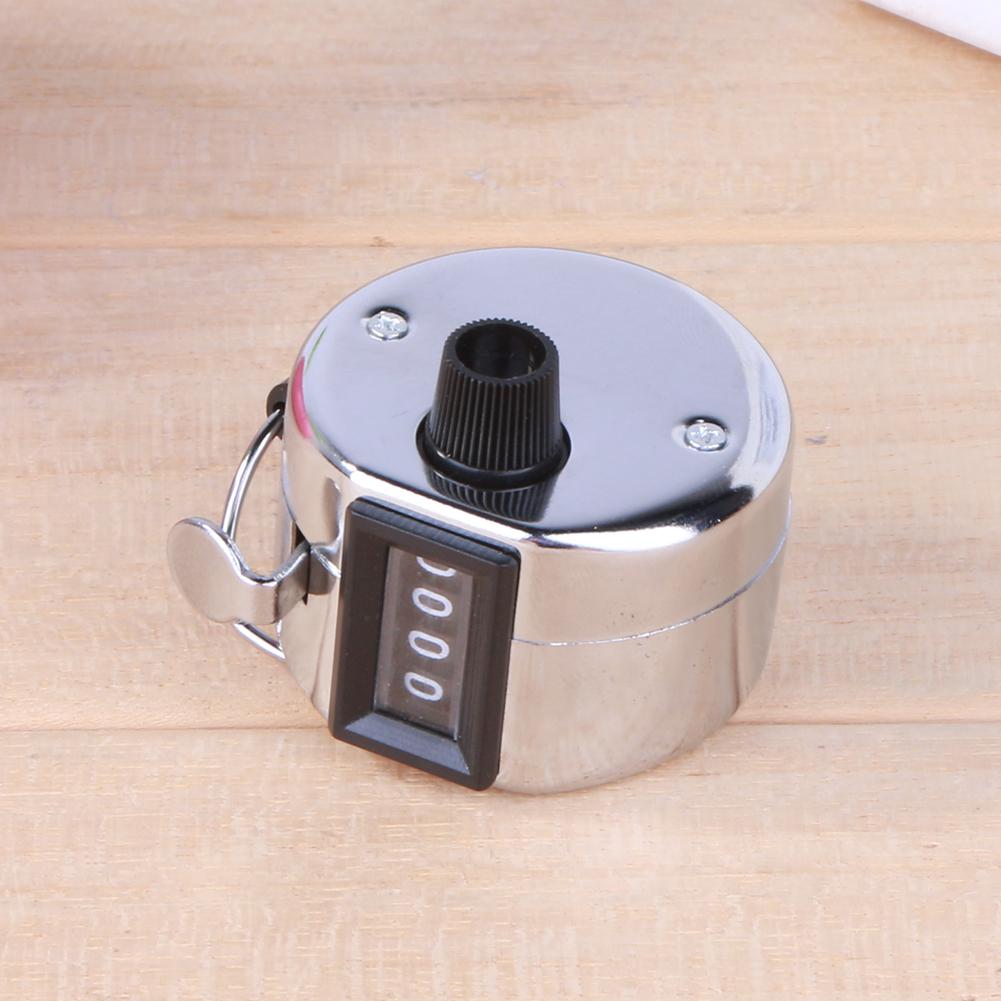 4 Digit Number Hand Held Tally Counter Digital Golf Clicker Manual Training Counting Counter Digit Mechanical Counter