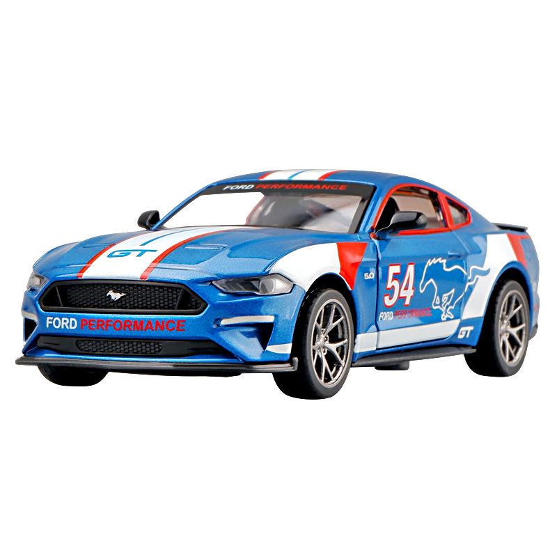 

1/34 Mustang GT Alloy Die Casting Model Collection Ornament Toy Gift for Boy Friend синий
