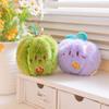 Plush Fruit Keychain With Blessing Messages For New Year Celebration