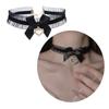 Sweet Heart Pendant Bowknot Neckband Choker Jewelry Temperament Elegant Neck Chain Women Clavicle Chain Necklace