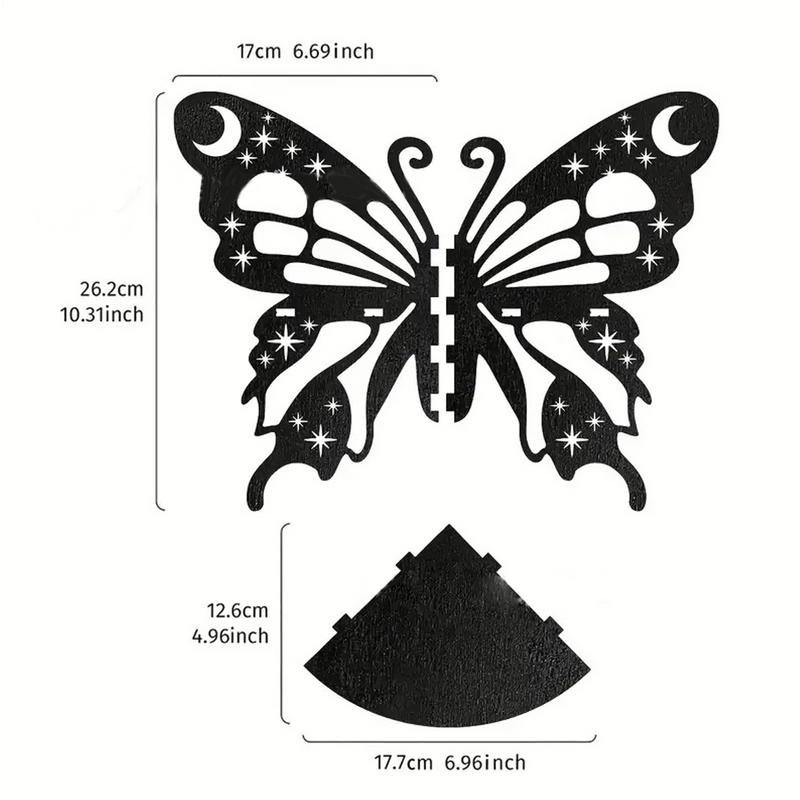 Schmetterling Schweberegal Ecke Kristall Vitrineregal Für Wand Kleines Aufbewahrungsregal Für Wohnzimmer Schlafzimmer Holz Schweberegal