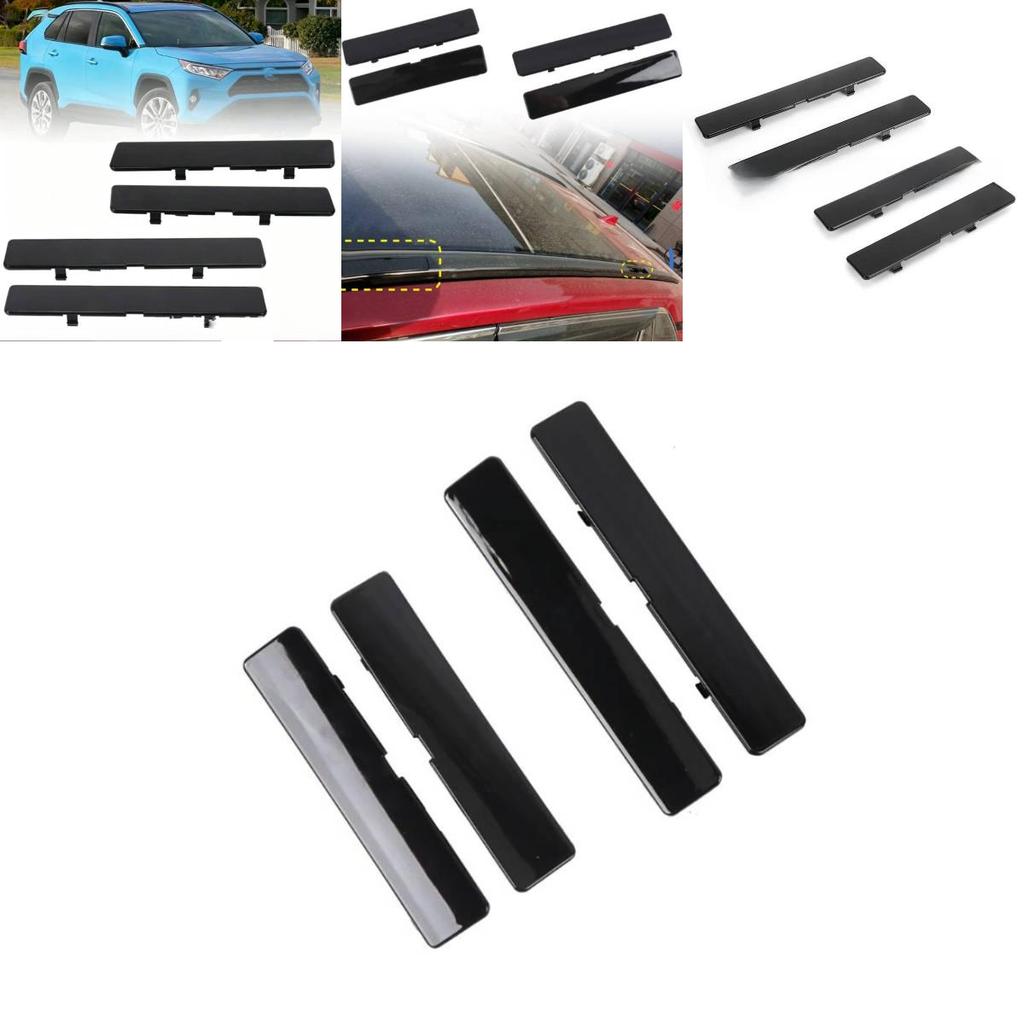For Rav4 2020 To 2024 Plastic Roof Railing Guard Cover No Drill Mount Durable Black