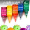 Corante para Vela 20 Peças Acessórios Artesanato com Resina Concentrado Decoração Vibrante DIY para Fabricação de Velas Cera em Gel Cera de Soja Pintura Cera de Abelha