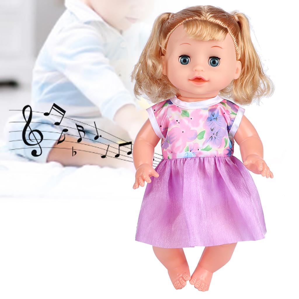Baby Doll Toy Highly Simulation Children Educational Pretend Play Doll Toy with Sound EffectSY004-9