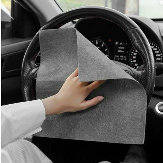 

Magic Household Glass Cleaning Chamois - Water Absorbent, Lint-Free, Streak-Free Microfiber Cloth 20x30 cm