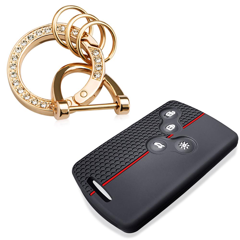Carbon Fiber TPU Car Key Cover Case Shell for Hyundai Tucson Creta Ix25 I10 I20 I30 Verna Mistra Elantra Santa Fe 2015-2018
