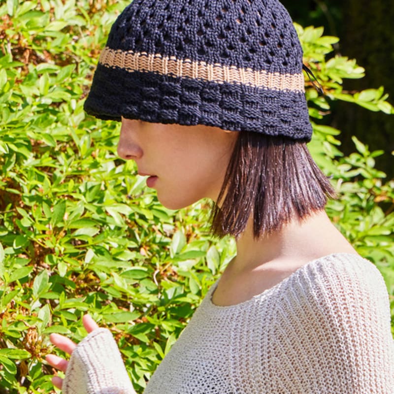 

VARZAR VZ Long Label Half Punching Bucket Hat Black FREE