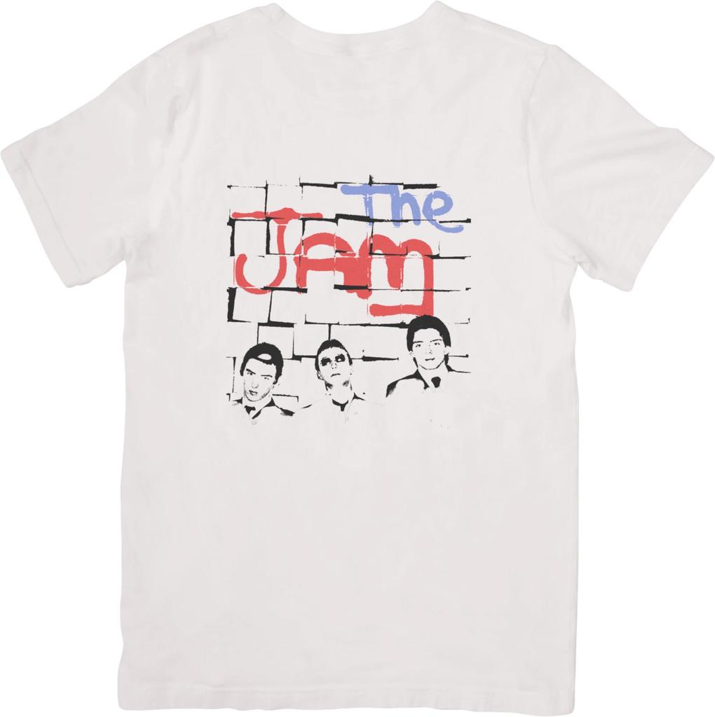 The Jam Music Fit for Men & Women Quality Cotton T-Shirt White.