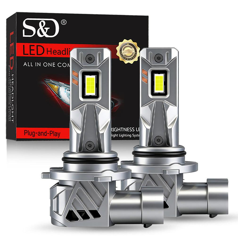 2Pcs 40000LM H4 H7 LED Headlight Bulbs Wireless Turbo H11 LED H8 9005 HB3 9006 HB4 100W Car Fog Light Hi Lo Beam Headlamp Auto Plug&Play Lamp 6000K