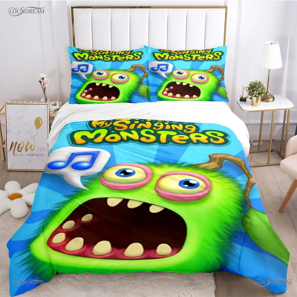 Comforter Funny My Singing Monster All Season Comforter Bedding Sets Soft And S Single/Double/Queen/King