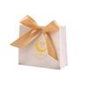 10pcs Party Supplies Silk Ribbon Eid Mubarak Gift Box Moon Star Unique Candy Bags Paper DIY Treat Box Holiday Decoration