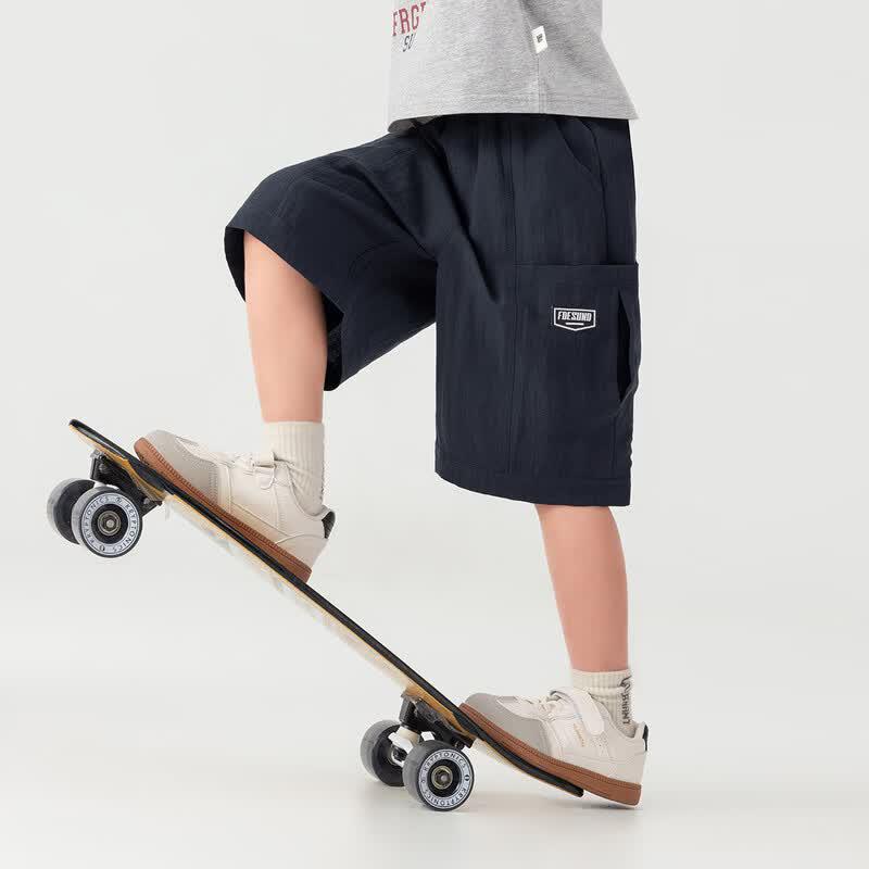Boys' Lyocell Linen Cargo Shorts