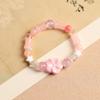 Elegant Dopamine Flower Designs Bracelet Crafted from Sturdy Resin Materials for Daily Wear and Styles Enhancement