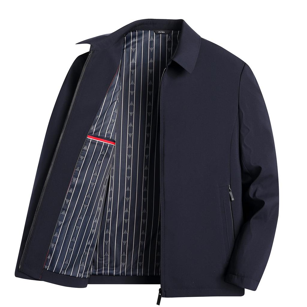 FHLHY Windproof Long Sleeve Jacket for and Golf Men's Casual, Business,