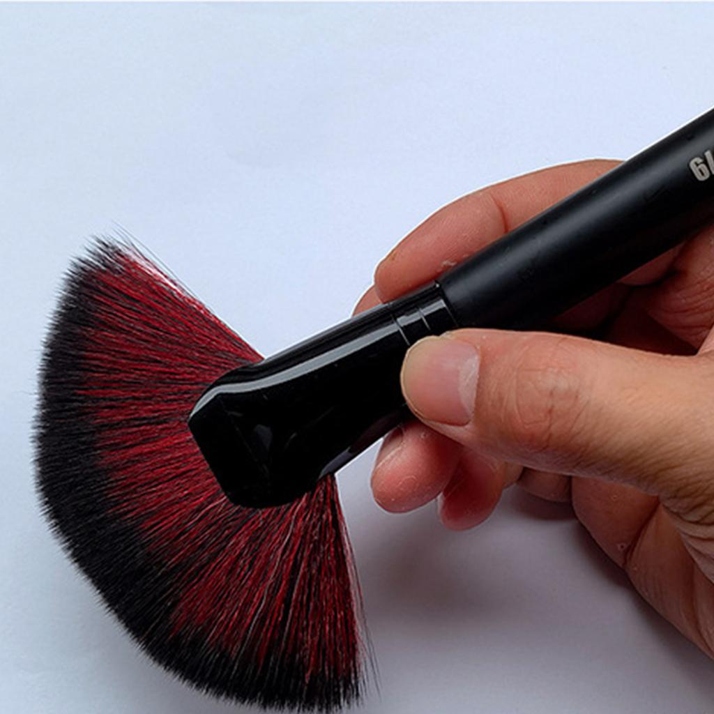 Soft Fiber Bristle Brush Dust Remover For Model Cleaning Hobby Craft Detailing With Ergonomic Wooden Handle